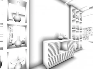 business restaurant - coffee - banquet 205 3D Model