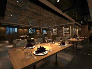 business restaurant - coffee - banquet 205 3D Model