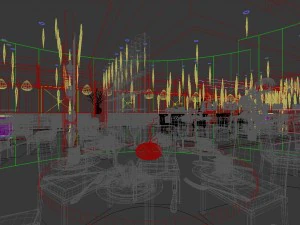 business restaurant - coffee - banquet 205 3D Model