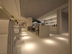 business restaurant - coffee - banquet 208 3D Model