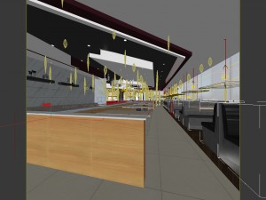business restaurant - coffee - banquet 208 3D Модель