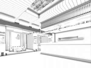 business restaurant - coffee - banquet 210 3Dモデル
