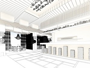 business restaurant - coffee - banquet 210 3Dモデル
