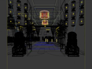 business restaurant - coffee - banquet 211 Modelo 3D