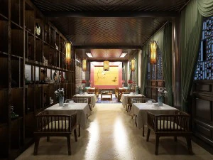 business restaurant - coffee - banquet 212 3D Model