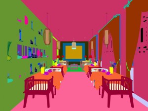 business restaurant - coffee - banquet 212 3D Модель