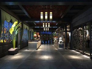 business restaurant - coffee - banquet 213 3D Model