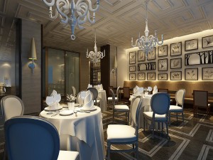 business restaurant - coffee - banquet 215 3D Model