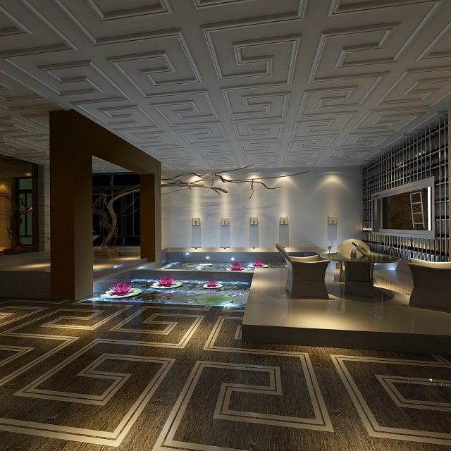 business restaurant - coffee - banquet 216 Modello 3D .c4d .max .obj .3ds .fbx .stl .blend 