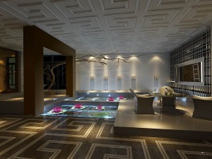 business restaurant - coffee - banquet 216 Model 3D