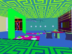 business restaurant - coffee - banquet 216 Modello 3D