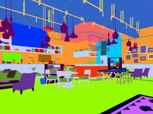 business restaurant - coffee - banquet 217 3D-Modell