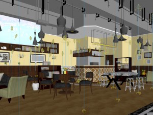 business restaurant - coffee - banquet 217 3D-Modell