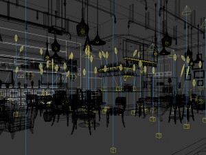 business restaurant - coffee - banquet 217 3D-Modell