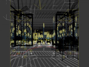 business restaurant - coffee - banquet 220 3D Modell