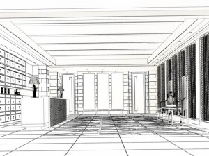 business restaurant - coffee - banquet 221 Modèle 3D