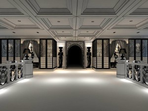business restaurant - coffee - banquet 222 Model 3D