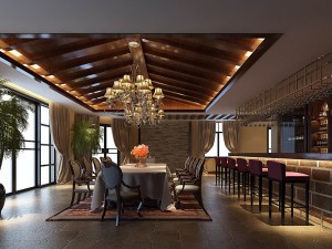 business restaurant - coffee - banquet 224 3D Model