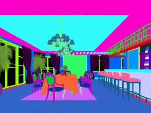 business restaurant - coffee - banquet 224 3D Model