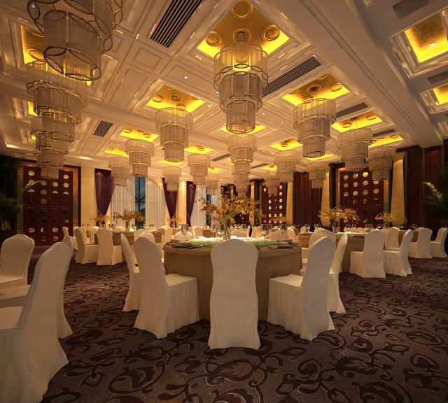 business restaurant - coffee - banquet 226 Modelo 3D .c4d .max .obj .3ds .fbx .stl .blend 