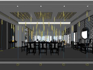 business restaurant - coffee - banquet 227 3D Model