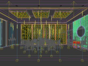 business restaurant - coffee - banquet 227 3D Model