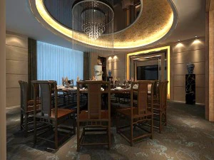 ristorante d'affari - caff&egrave; - banchetti 228 Modello 3D