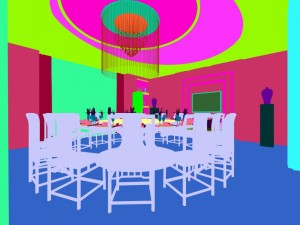 business restaurant - coffee - banquet 228 Modelo 3D