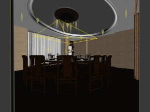 business restaurant - coffee - banquet 228 Modelo 3D