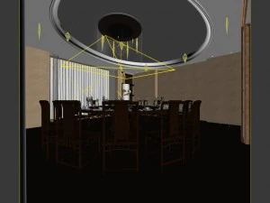 business restaurant - coffee - banquet 228 3D Model