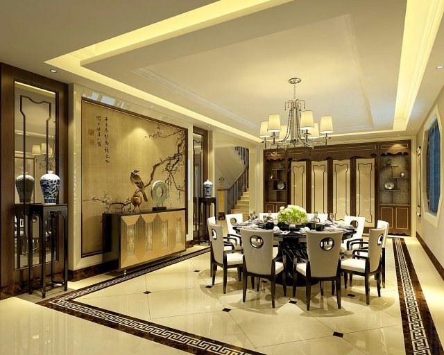 business restaurant - coffee - banquet 229 3D Modell .c4d .max .obj .3ds .fbx .stl .blend