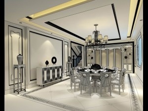 business restaurant - coffee - banquet 229 3D Modell