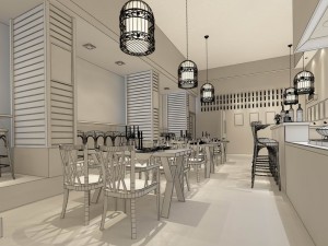 business restaurant - coffee - banquet 231 3D Model