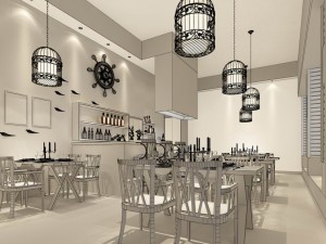 business restaurant - coffee - banquet 231 3D Model