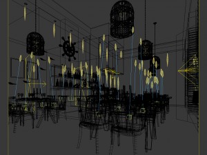 business restaurant - coffee - banquet 231 3D Model