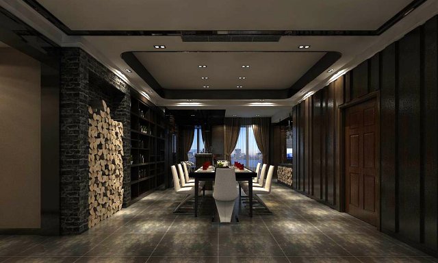 business restaurant - coffee - banquet 02 3D-Modell .c4d .max .obj .3ds .fbx .stl .blend 