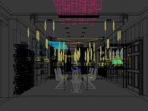 business restaurant - coffee - banquet 02 3D Model