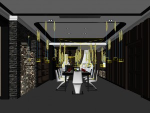 business restaurant - coffee - banquet 02 3D-Modell