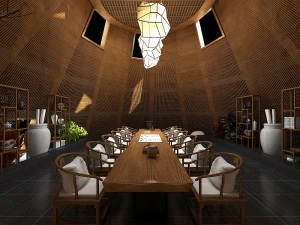 business restaurant - coffee - banquet 03 3D Model