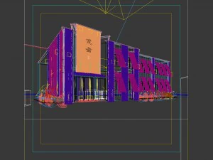business restaurant - coffee - banquet 04 3D Model