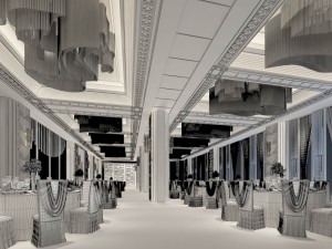 business restaurant - coffee - banquet 14 Modelo 3D