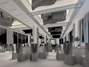 business restaurant - coffee - banquet 14 Modelo 3D