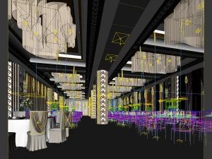 business restaurant - coffee - banquet 14 3D Model