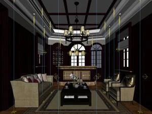 business restaurant - coffee - banquet 104 3D Model