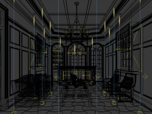business restaurant - coffee - banquet 104 Modello 3D