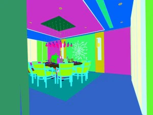 living room space - modern style - 9413 3D Model