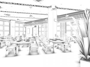 business - food beverage 7-0134 3D 모델