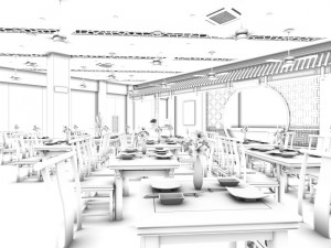 business - food beverage 7-0134 3D 모델
