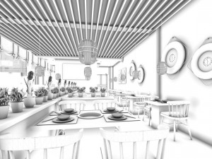 business - food beverage 7-0156 Model 3D
