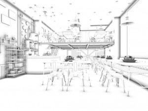business - food beverage 7-054 Model 3D